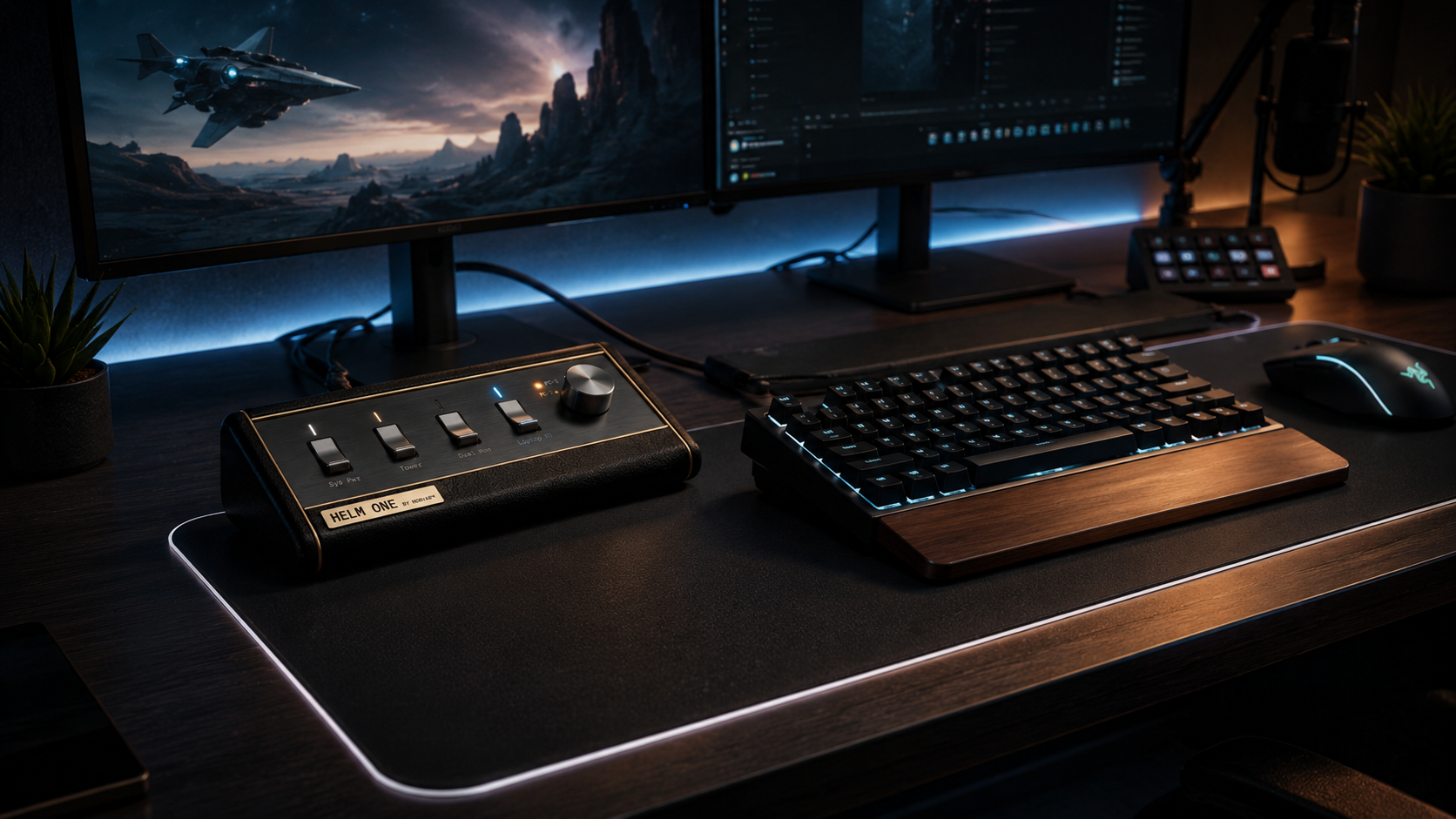HELM ONE desk environment